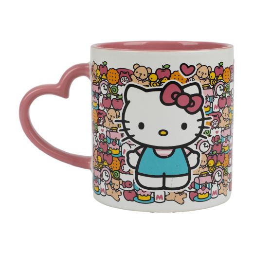 Hello Kitty Mug With Heart Handle