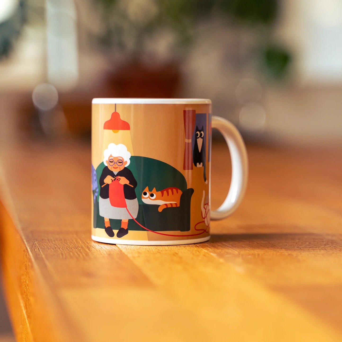 Kikkerland Cat Lady Morph Mug