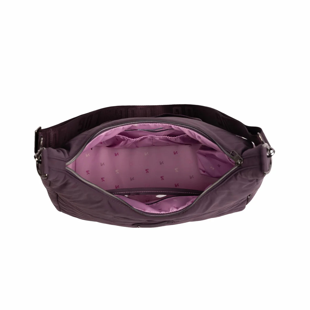 Lug Balsa Large Hobo Bag Plum