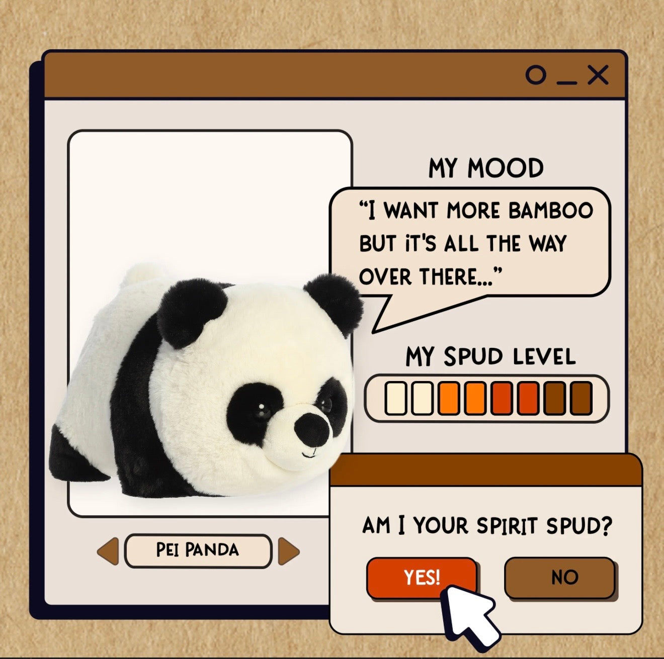 Spudsters Pei Panda