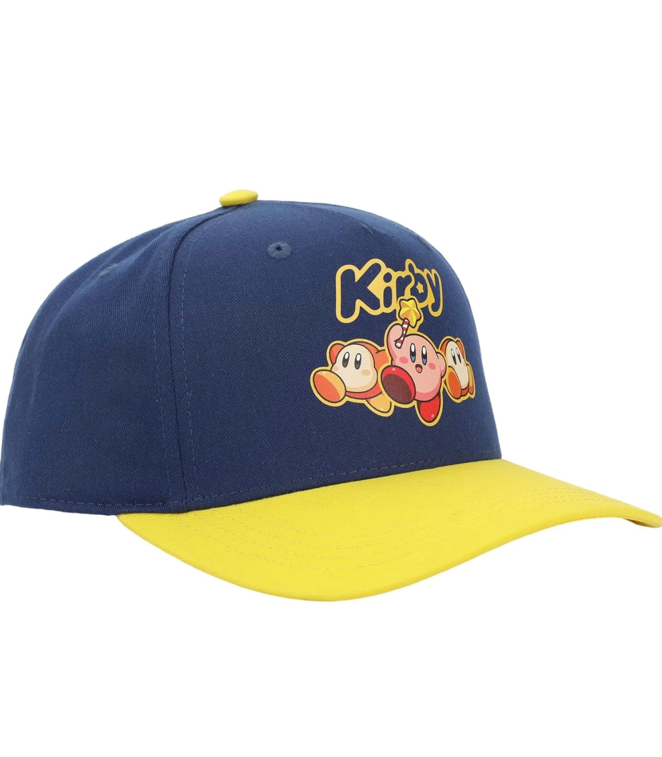 Kirby Yellow Brim Snapback Hat