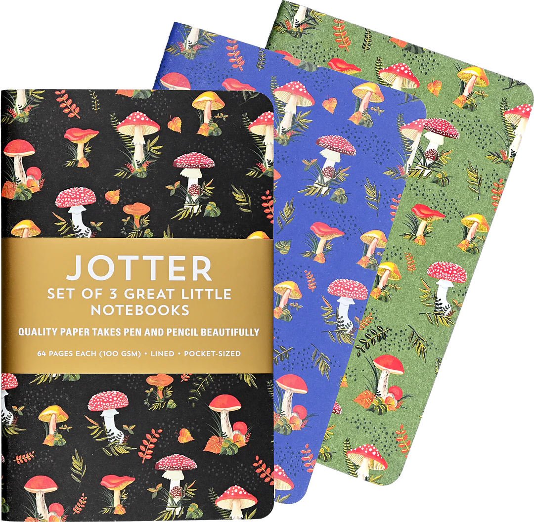 Peter Pauper Jotter Mini Notebooks Mushrooms