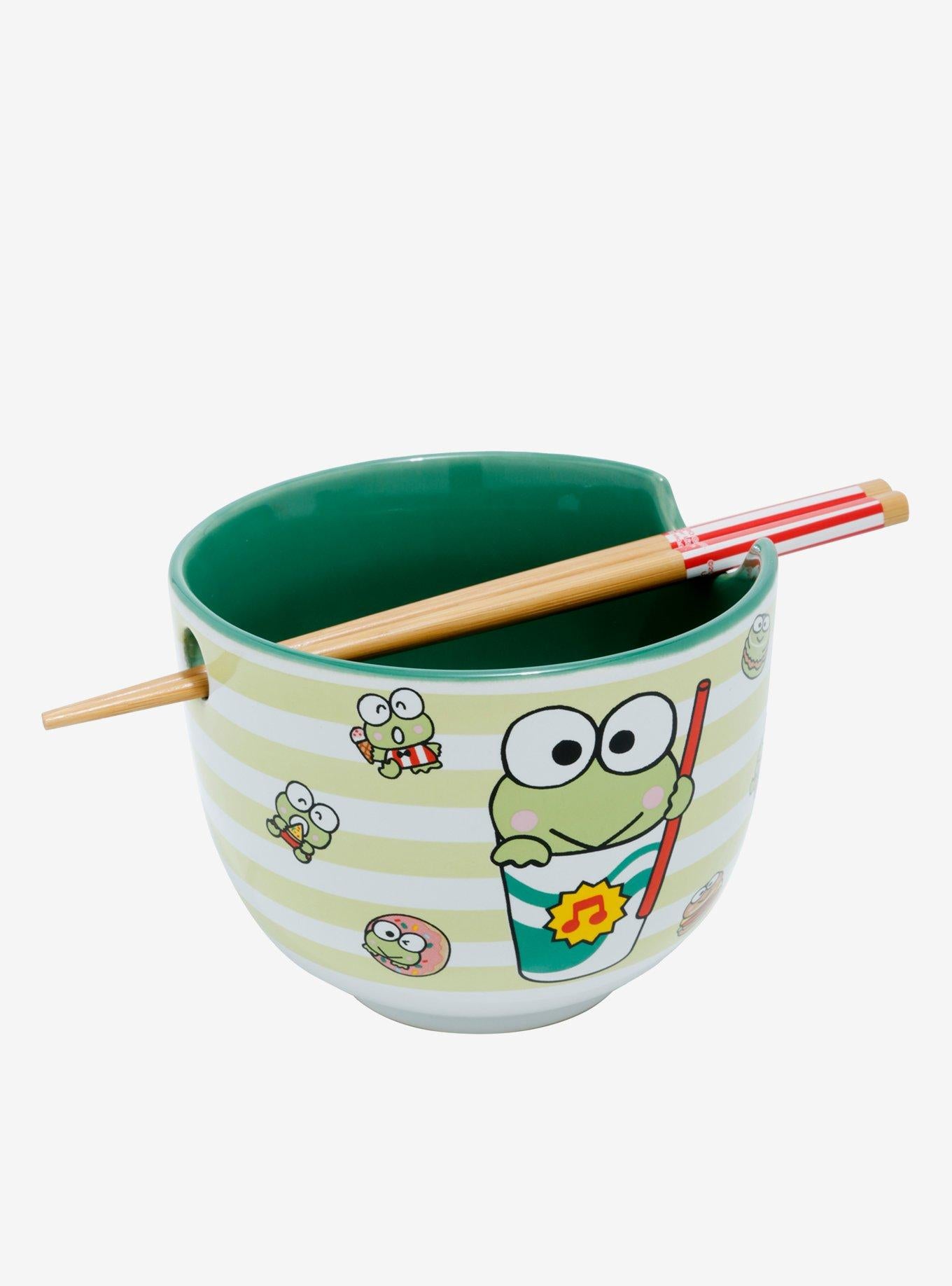 Keroppi Ramen Bowl With Chopsticks