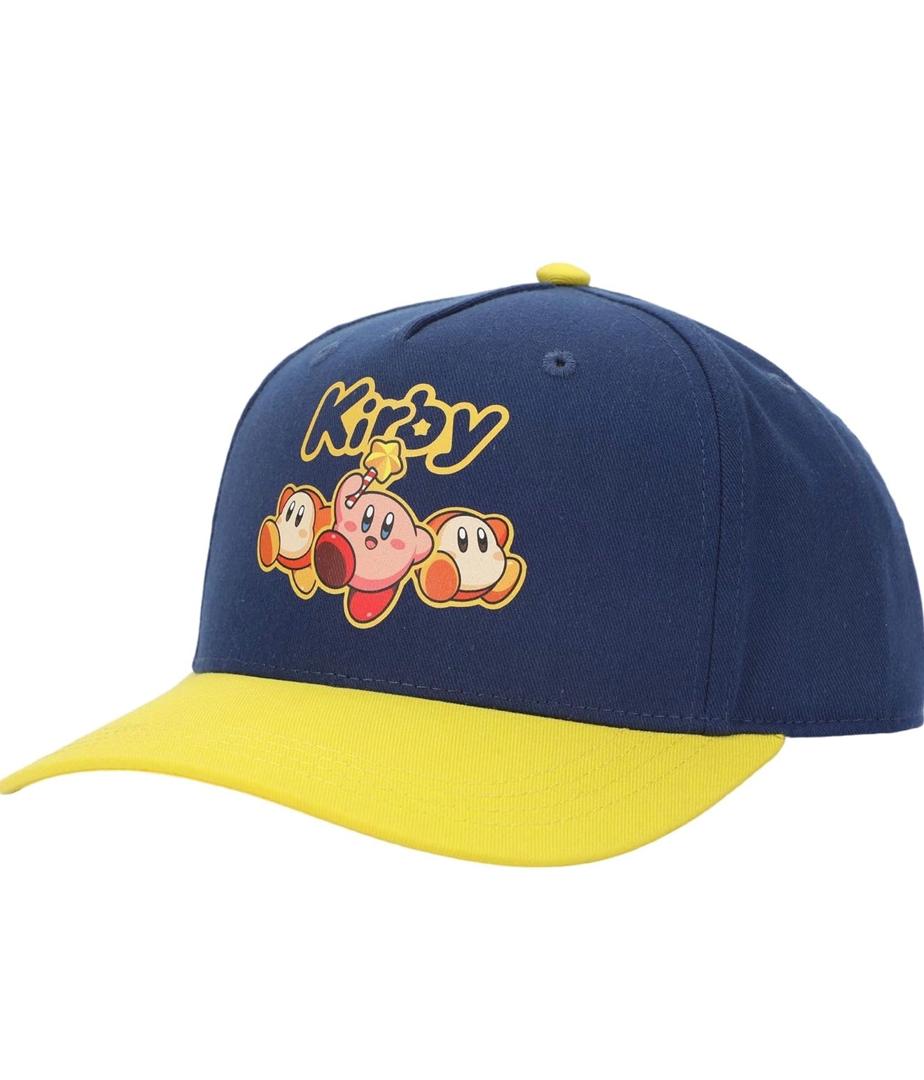 Kirby Yellow Brim Snapback Hat