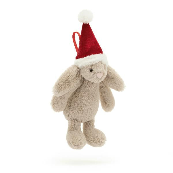 JellyCat Bashful Christmas Bunny Decoration