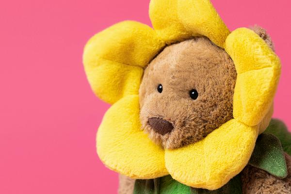 JellyCat Bartholomew Bear Daffodil