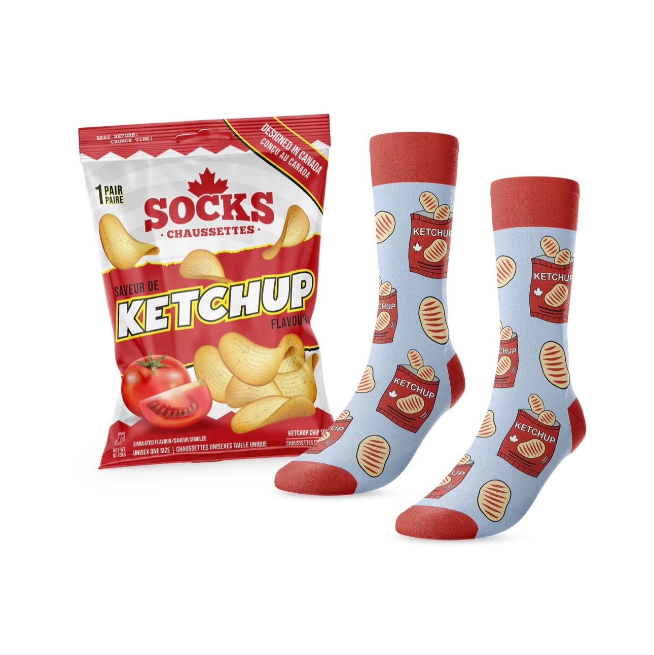 Main & Local Ketchup Chips Socks