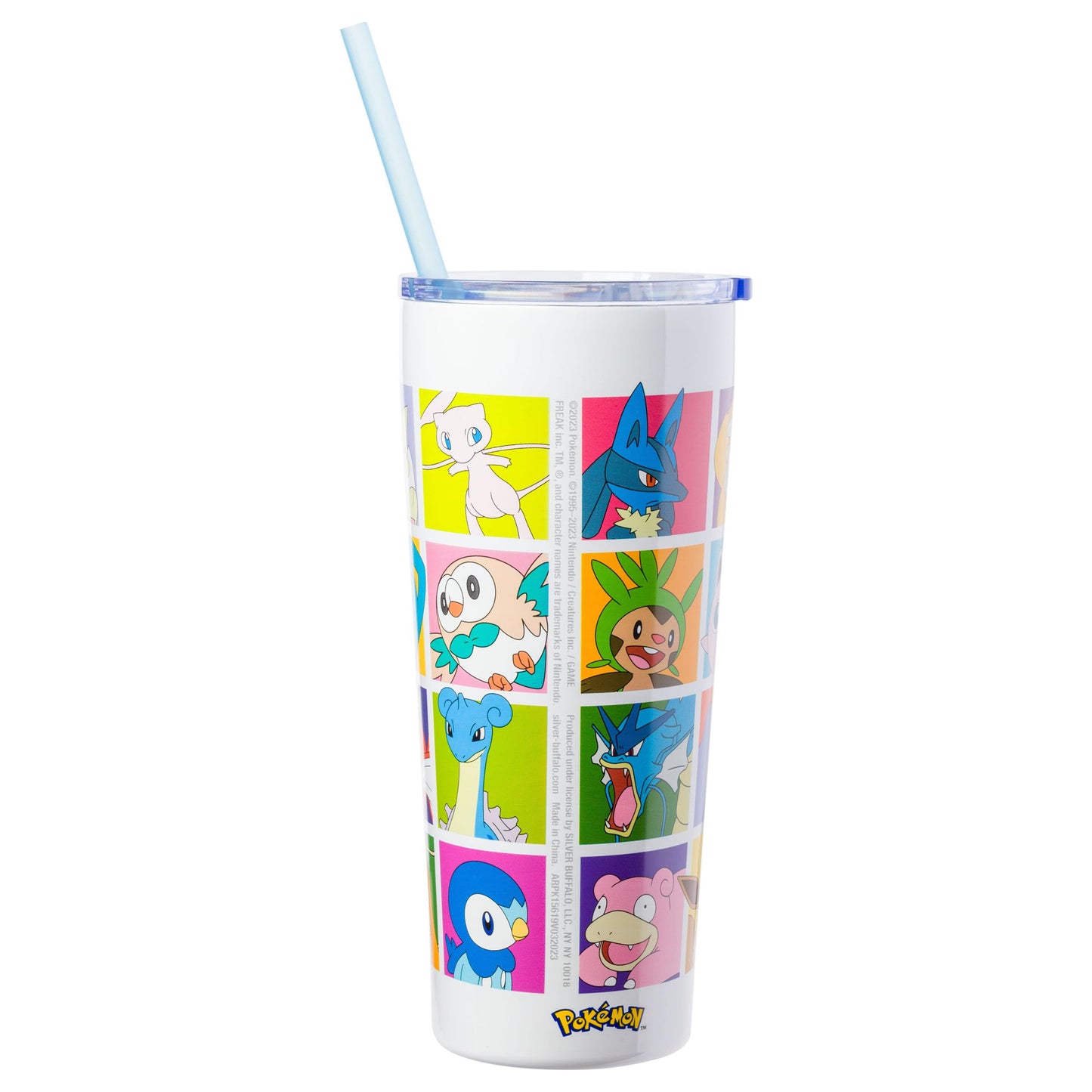 Pokémon Character Grid Double Walled Stainless Steel Tumbler