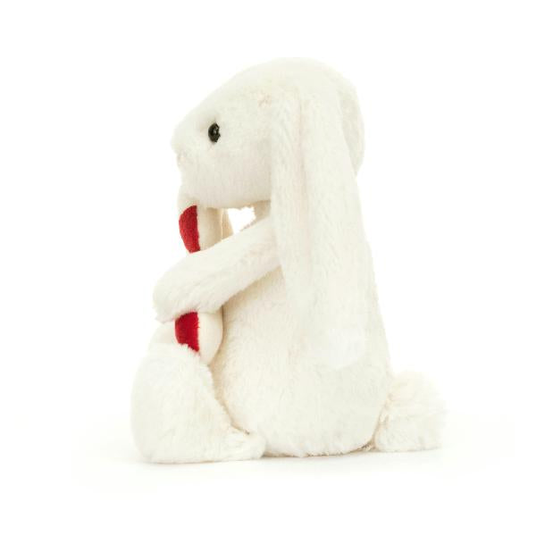 JellyCat Bashful Bunny With Candy Cane