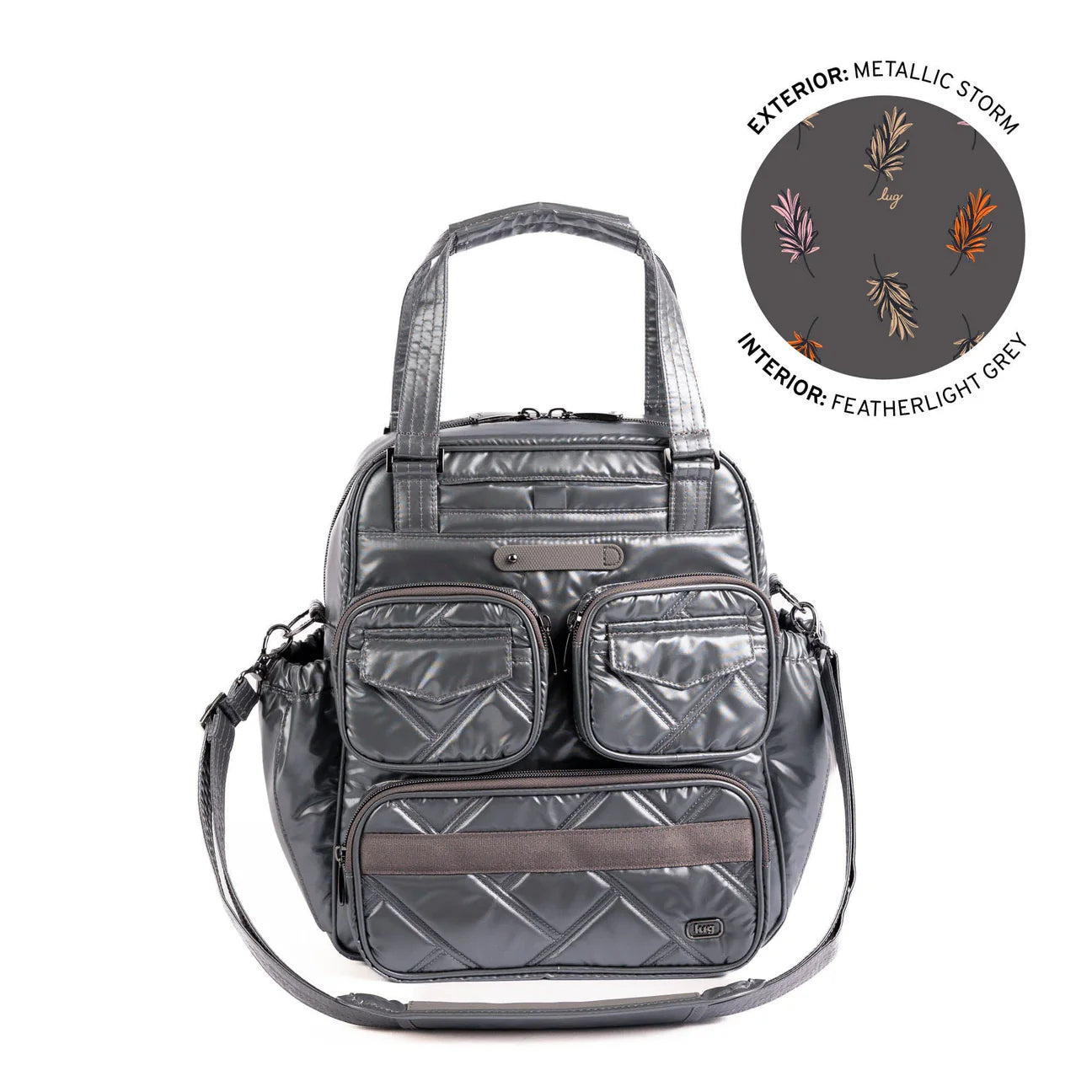 Lug Mini Convertible Puddle Jumper Metallic Grey