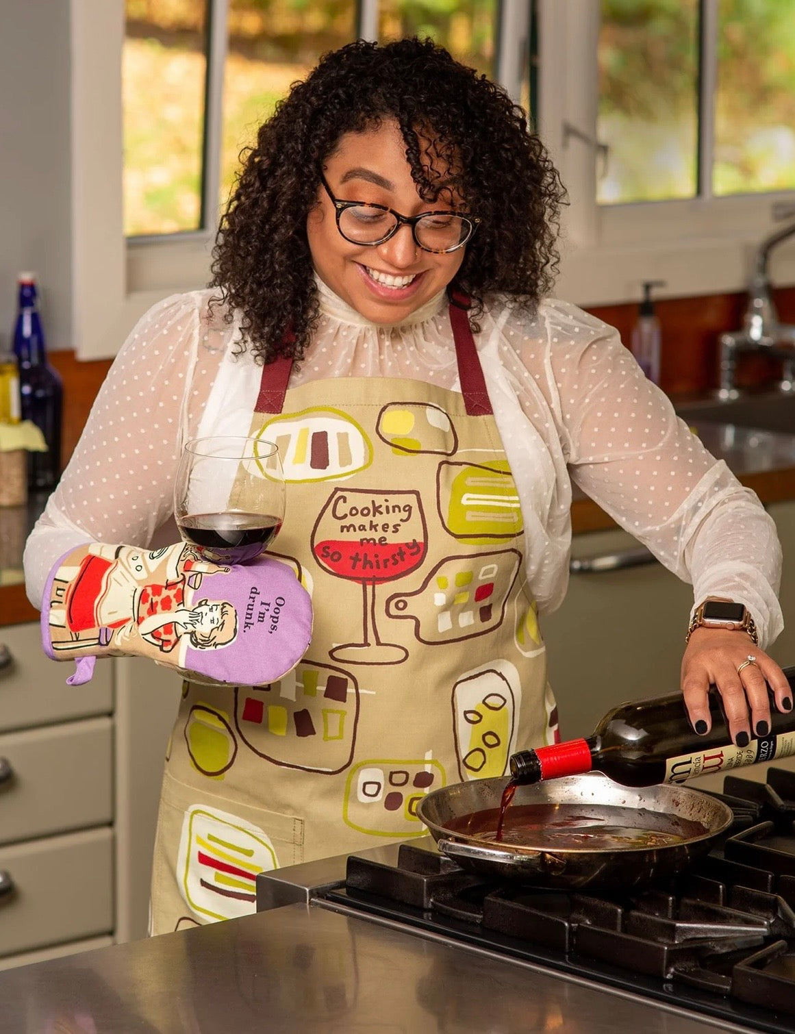 Blue Q Oven Mitt I’m Drunk