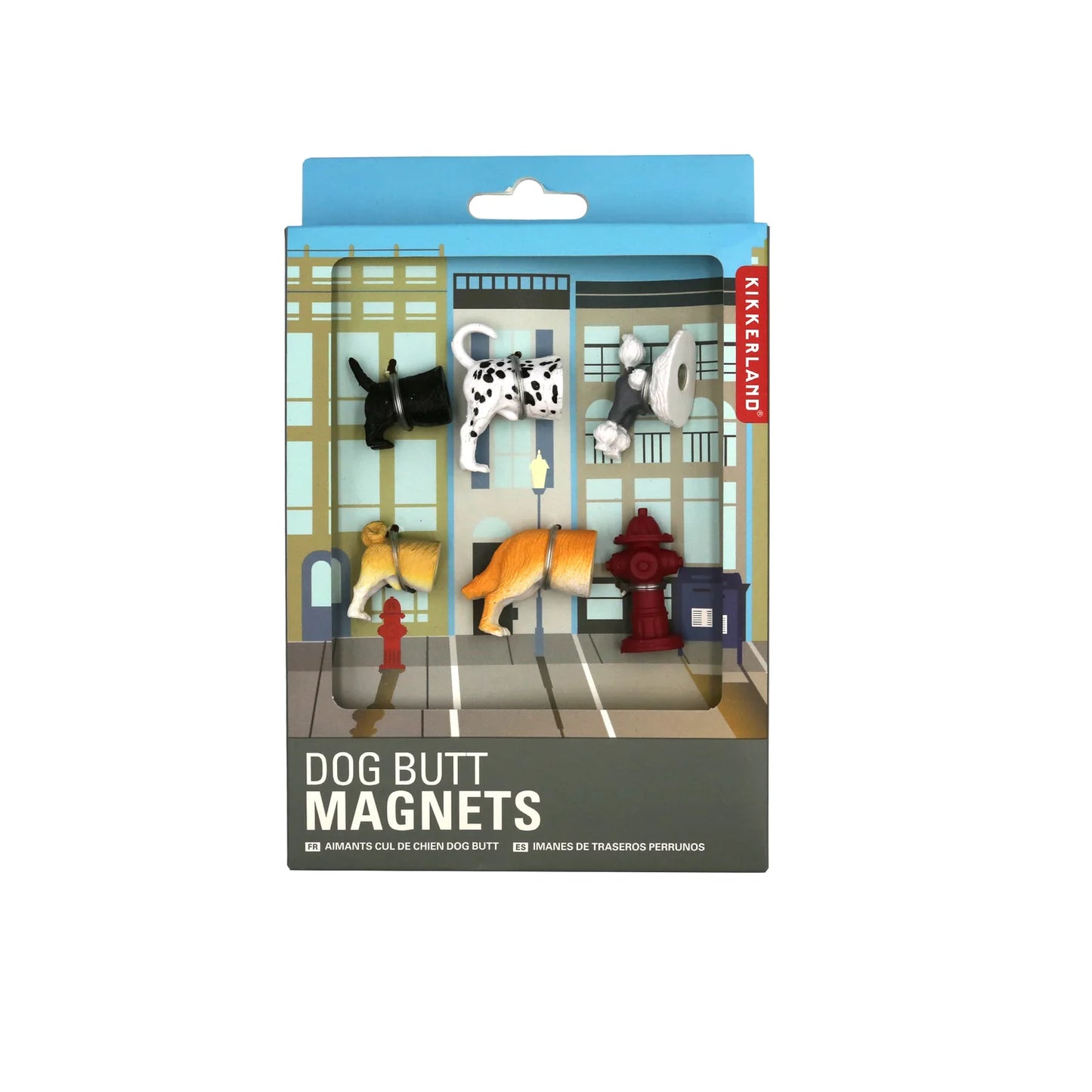 Kikkerland Dog Butt Magnets Set Of 6