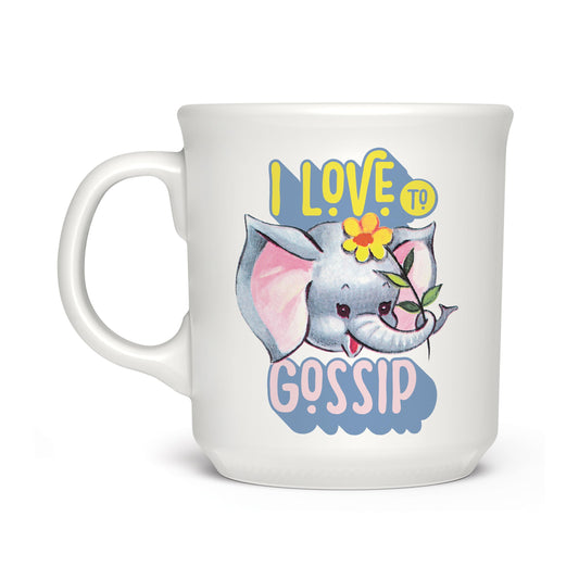 Fred SAY ANYTHING “I Love Gossip” MUG