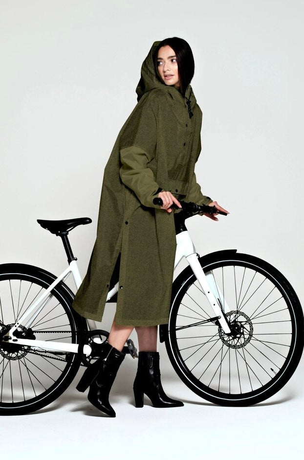 Rainkiss Herringbone Rain Poncho