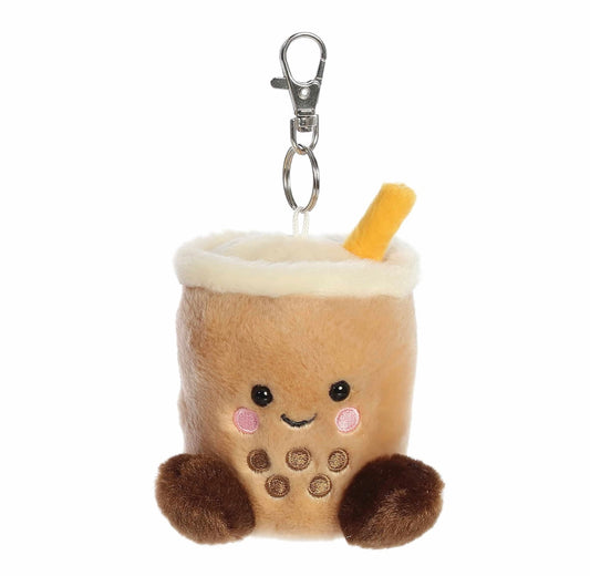 Palm Pals Milky Tea Boba Clip On Keychain