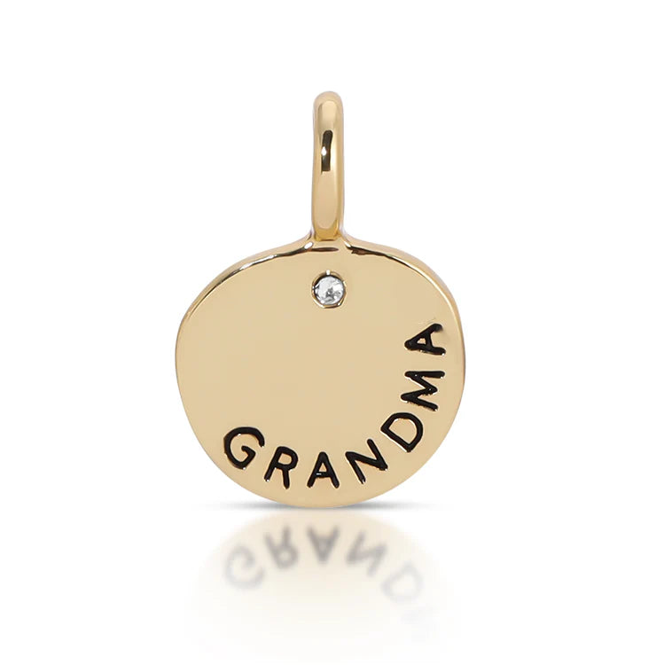 Lucky Feather Mom or Grandma Charm