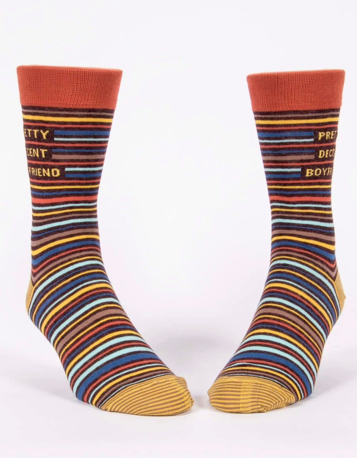 Blue Q Men’s Pretty Decent Boyfriend Crew Sock