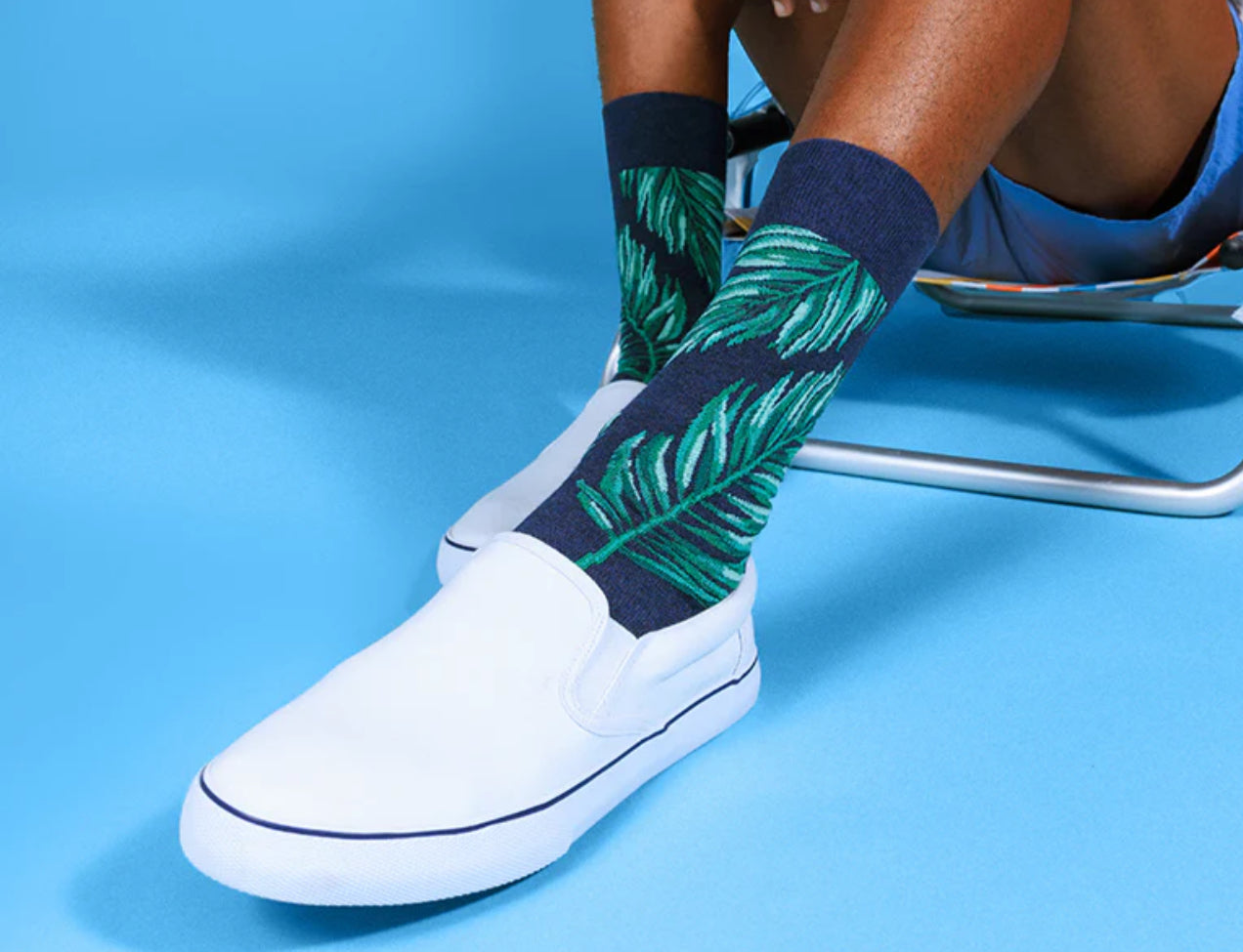 HOTSOX Men’s Palm Leaf Socks