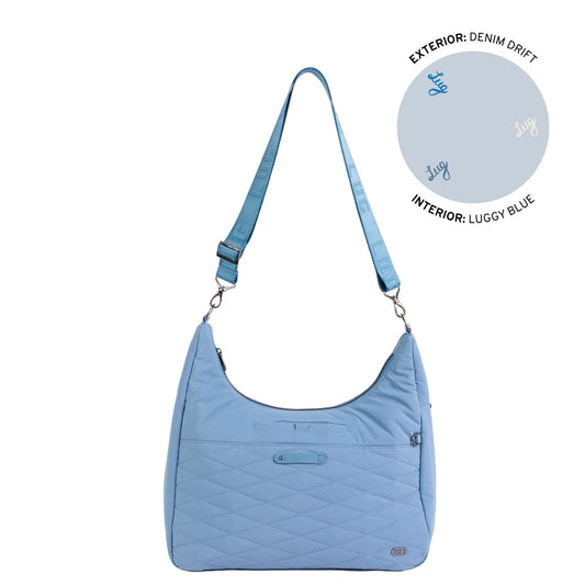 Lug Balsa Large Hobo Bag Denim Drift