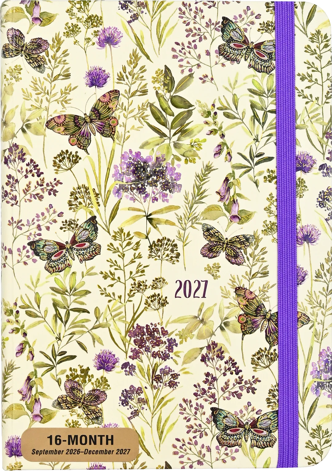 2027 Amethyst Butterflies Weekly Planner