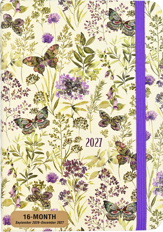 2027 Amethyst Butterflies Weekly Planner