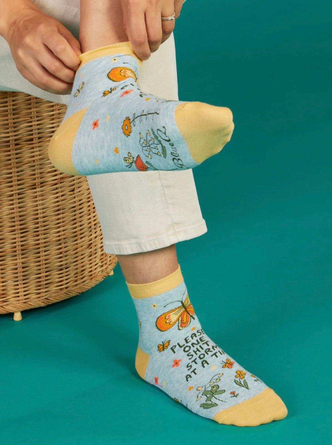 Blue Q Women’s Shit Storm Ankle Socks