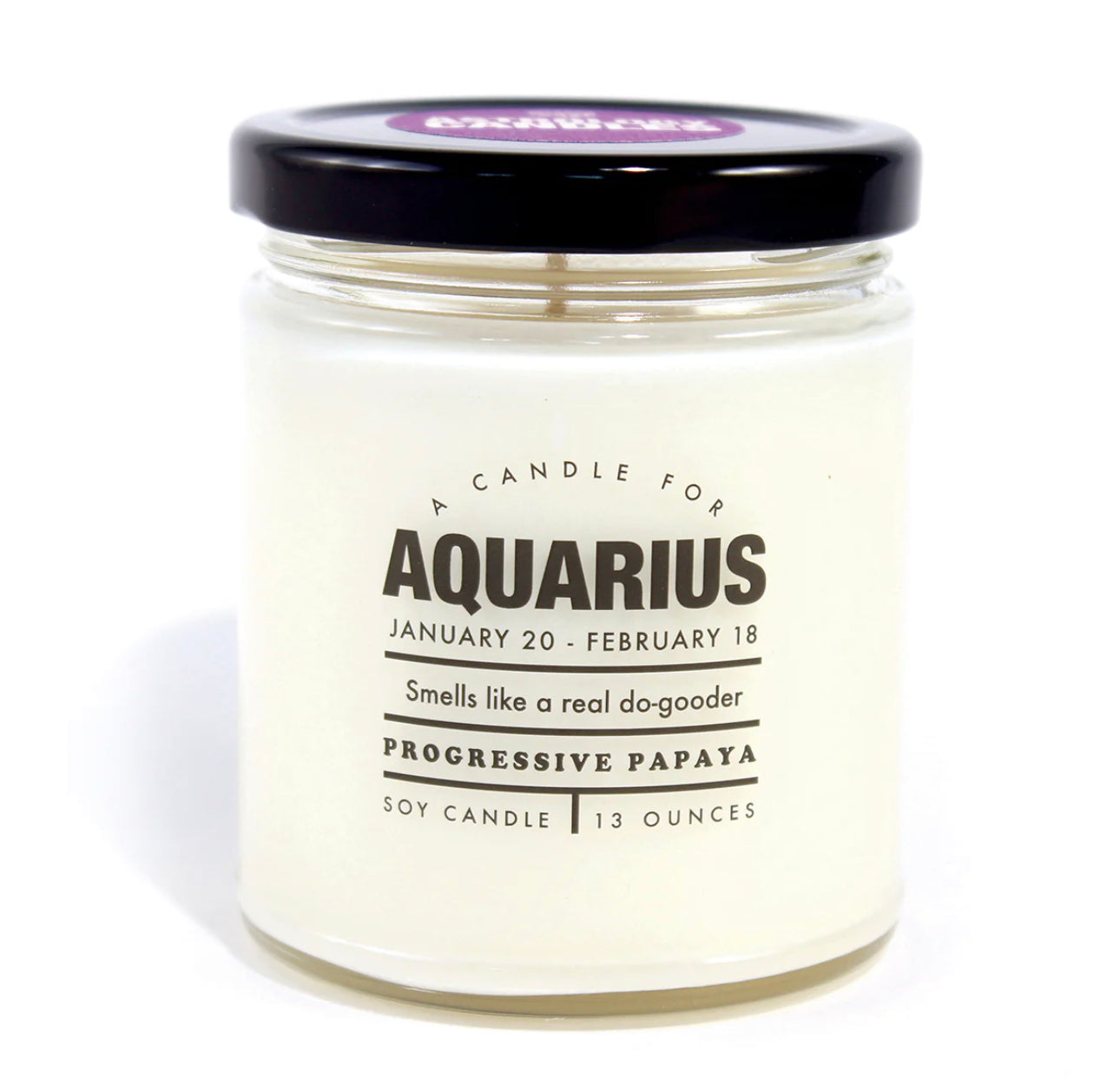 Whiskey River Astrology Candle Aquarius