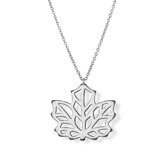 jj+rr Maple Leaf Origami Necklace