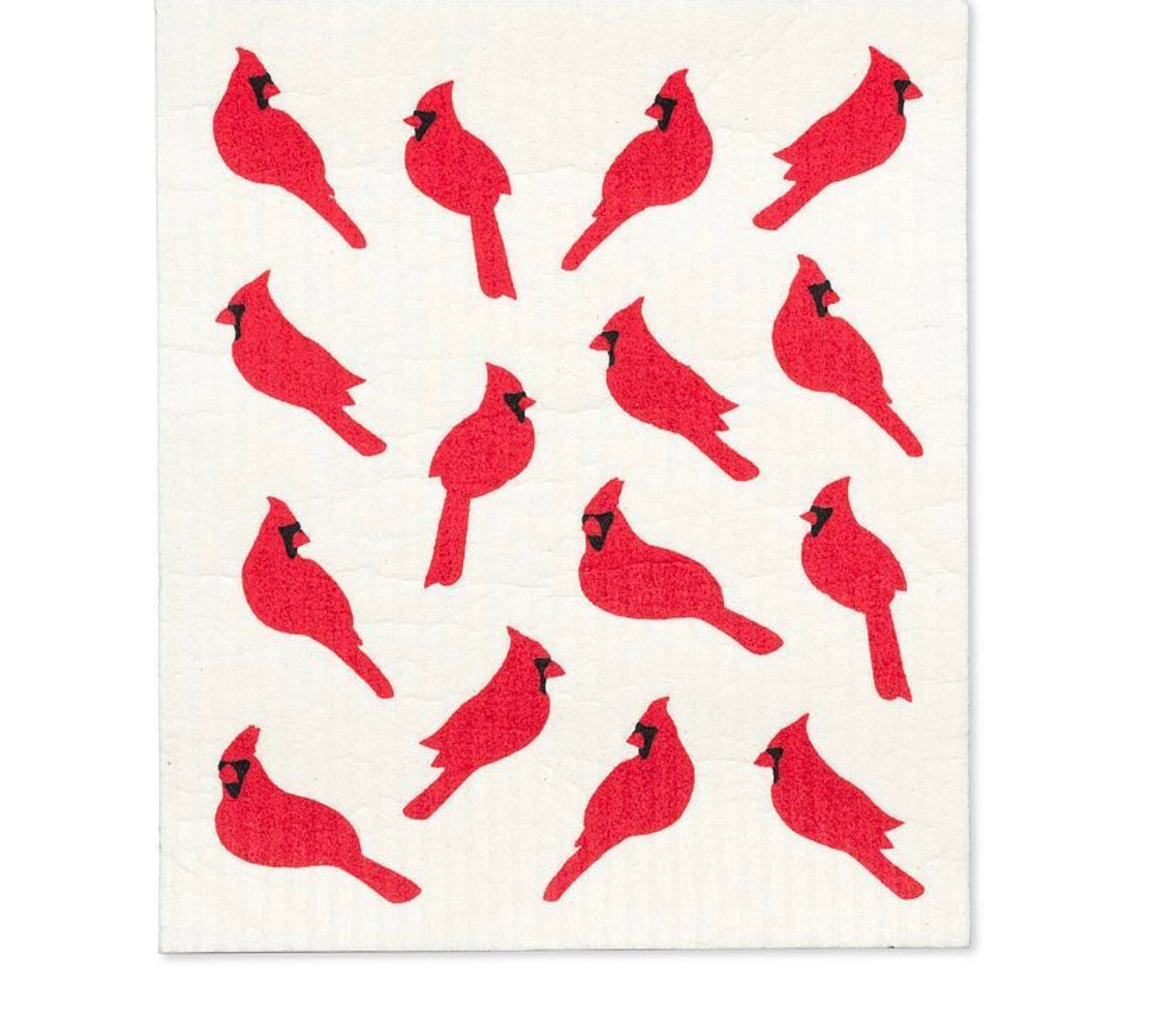 Cardinals Tea Towel and Swedish Cloth set