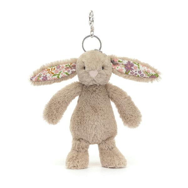 JellyCat Blossom Beige Bunny Petal Bag Charm