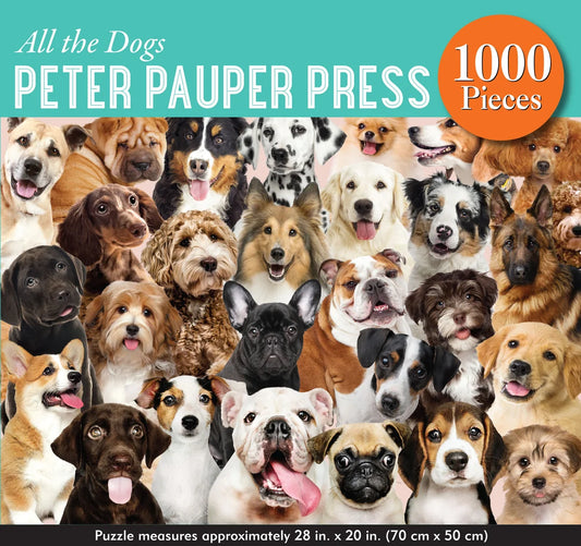 Peter Pauper Dogs Puzzle 1000 Piece Puzzle