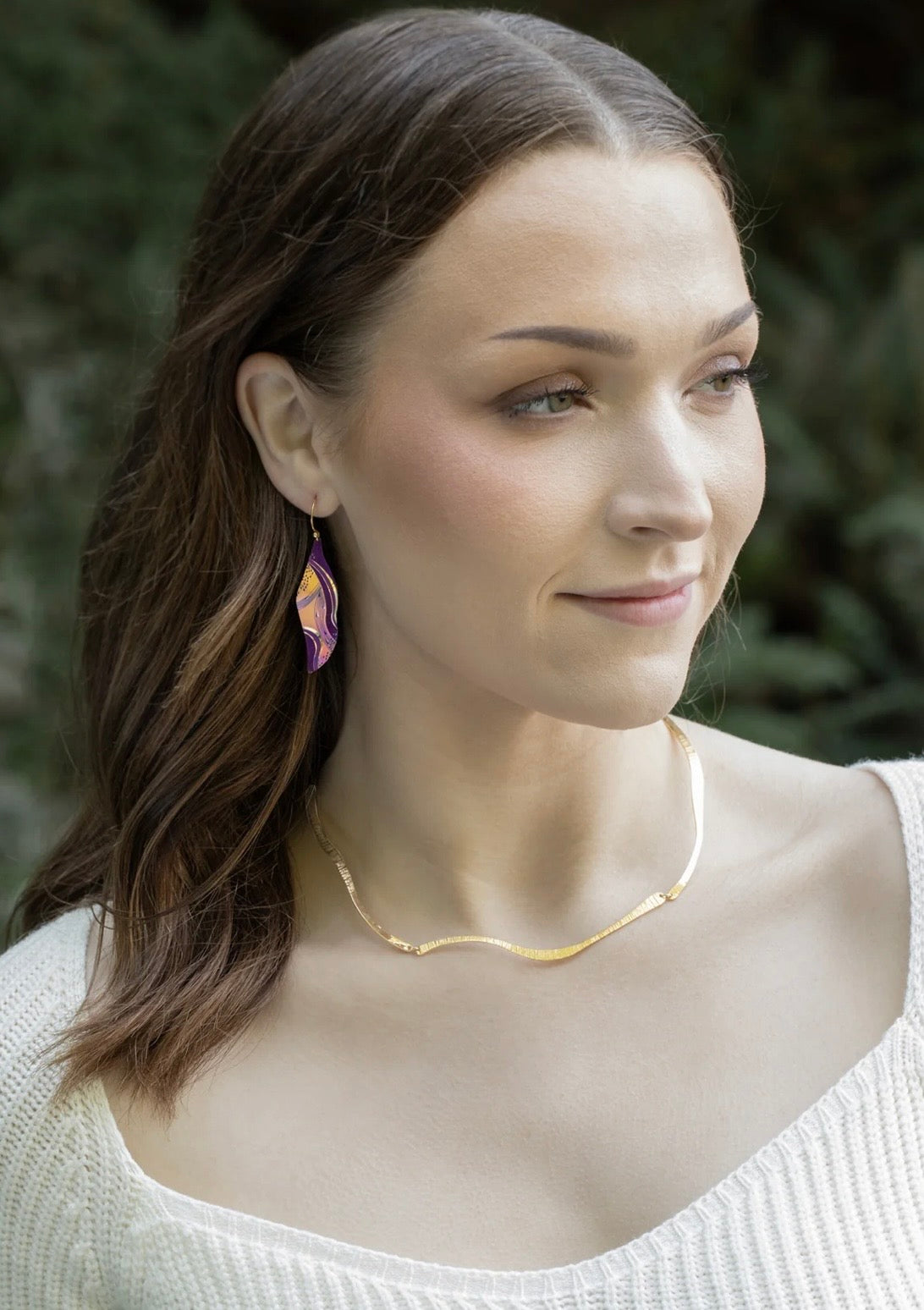 Holly Yashi Turning Leaf Earrings