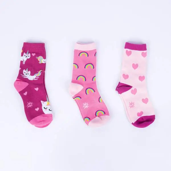 Sock It To Me Youth 3 Pack Crew Socks  (ages 3-6)