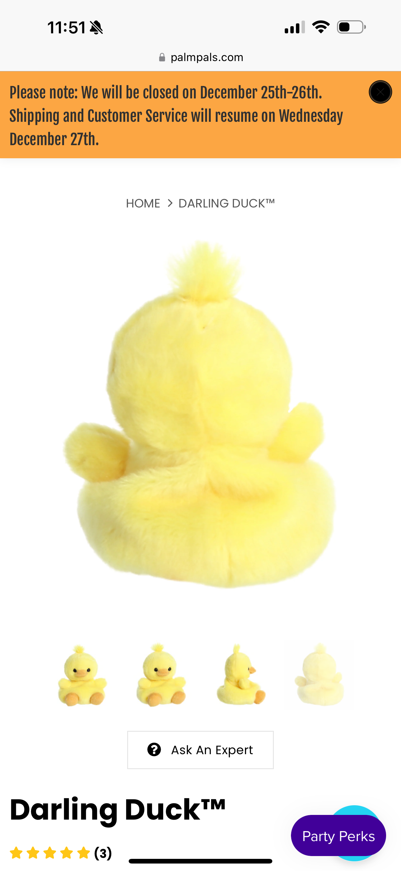 Cuddle top pals duck