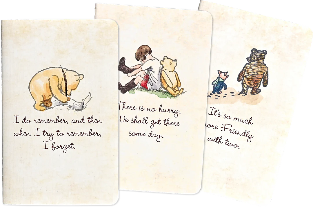 Peter Pauper Winnie-The-Pooh Jotter Mini Notebooks