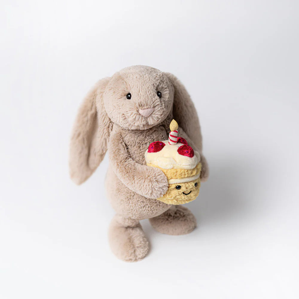 JellyCat Bashful Beige Bunny Birthday