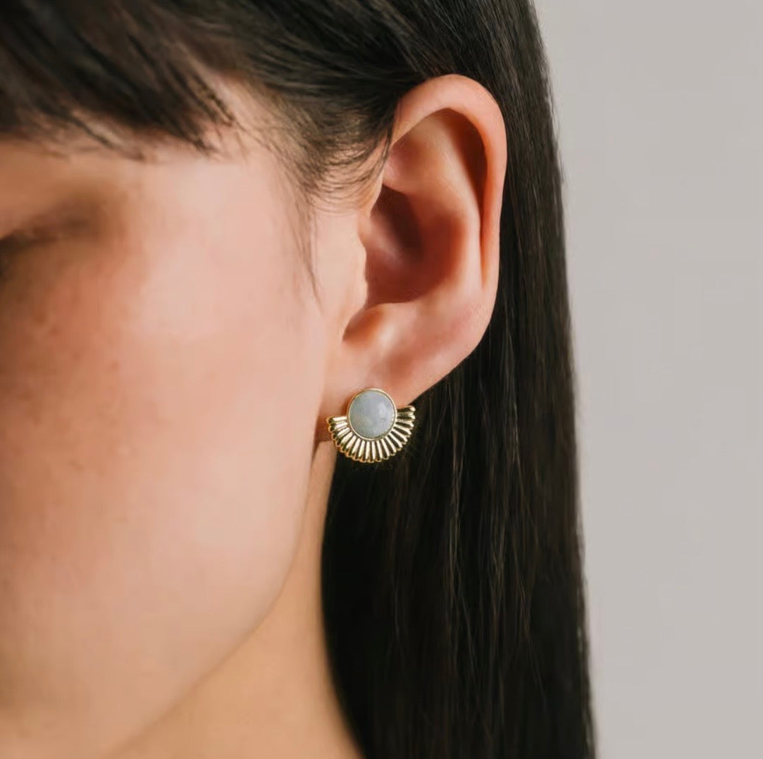 Lover’s Tempo Moonpetal Stud Earrings