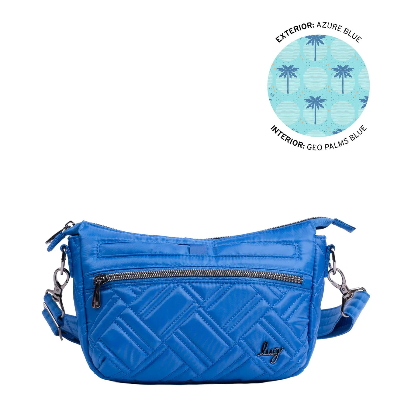 Lug Dash Crossbody Bag Azure Blue