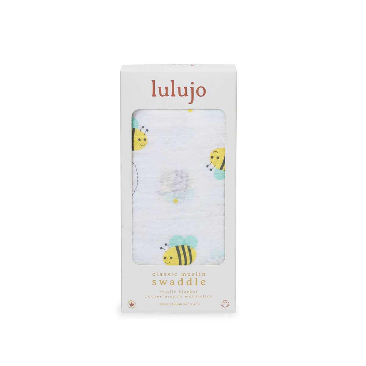 Lulujo Bumble Bee Swaddle Blanket