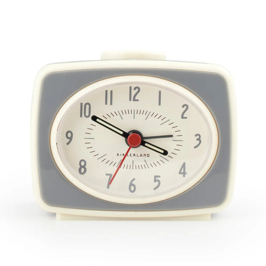 Kikkerland Small Classic Alarm Clock Grey