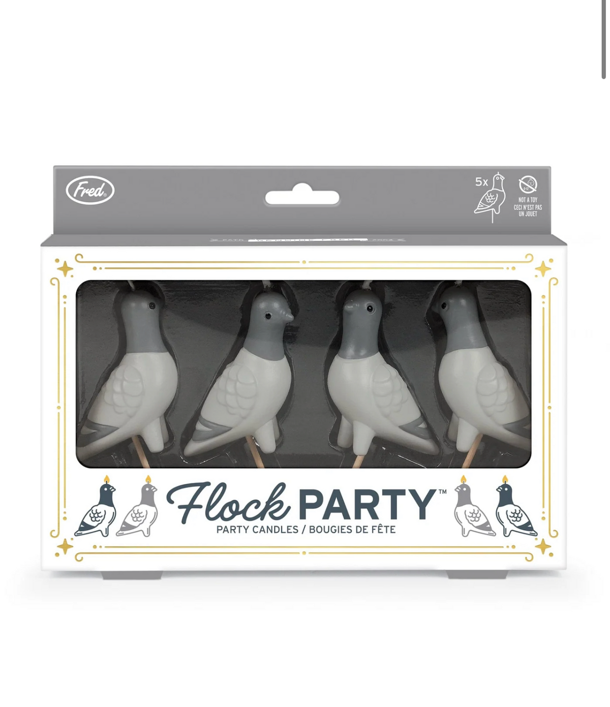 Fred & Friends Pigeon Flock Party candles