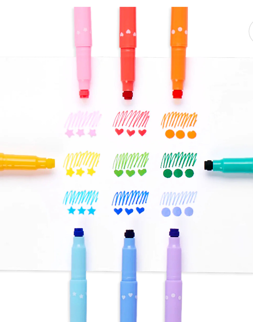 Ooly Confetti Stamp Double Ended Markers