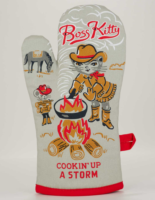 Blue Q Oven Mitt Boss Kitty
