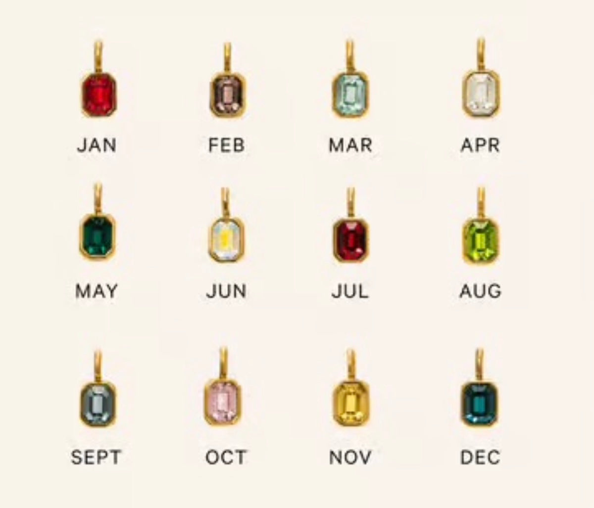 Lover’s Tempo Birthstone Gold Necklace