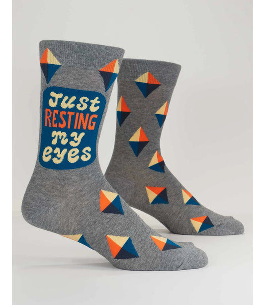 Blue Q Men’s Resting my Eyes Socks