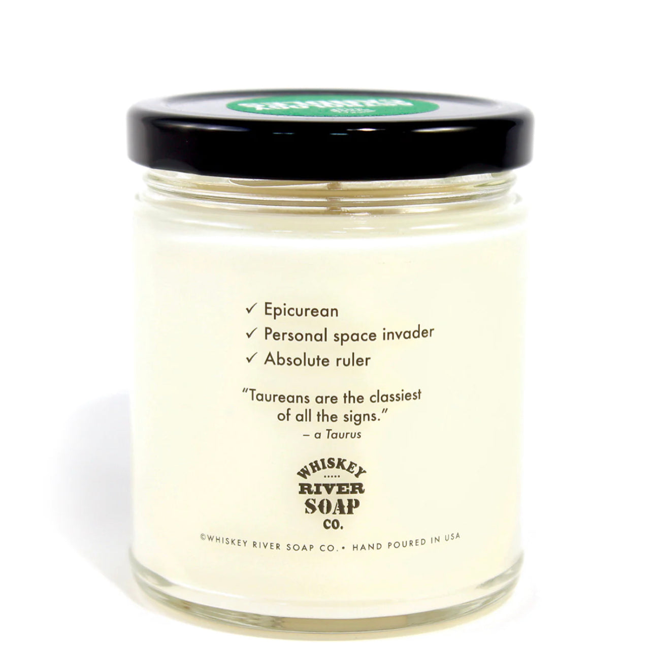 Whiskey River Astrology Candle Taurus