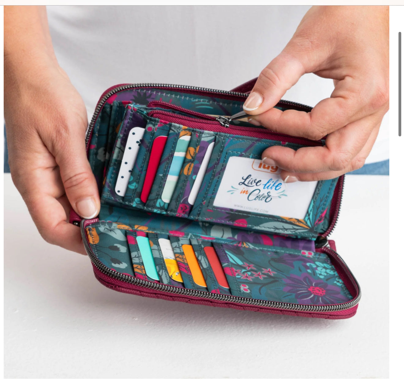 Lug Whirly Matte RFID Wallet Wristlet