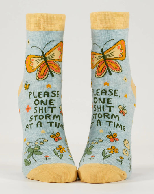 Blue Q Women’s Shit Storm Ankle Socks