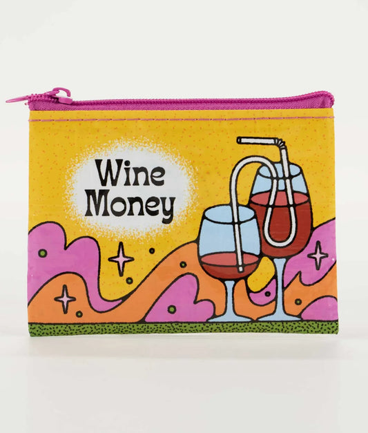 Blue Q Wine Money Coin Purse