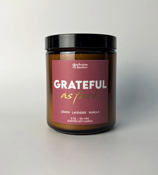 Charleston & Harlow Grateful As F soy candle